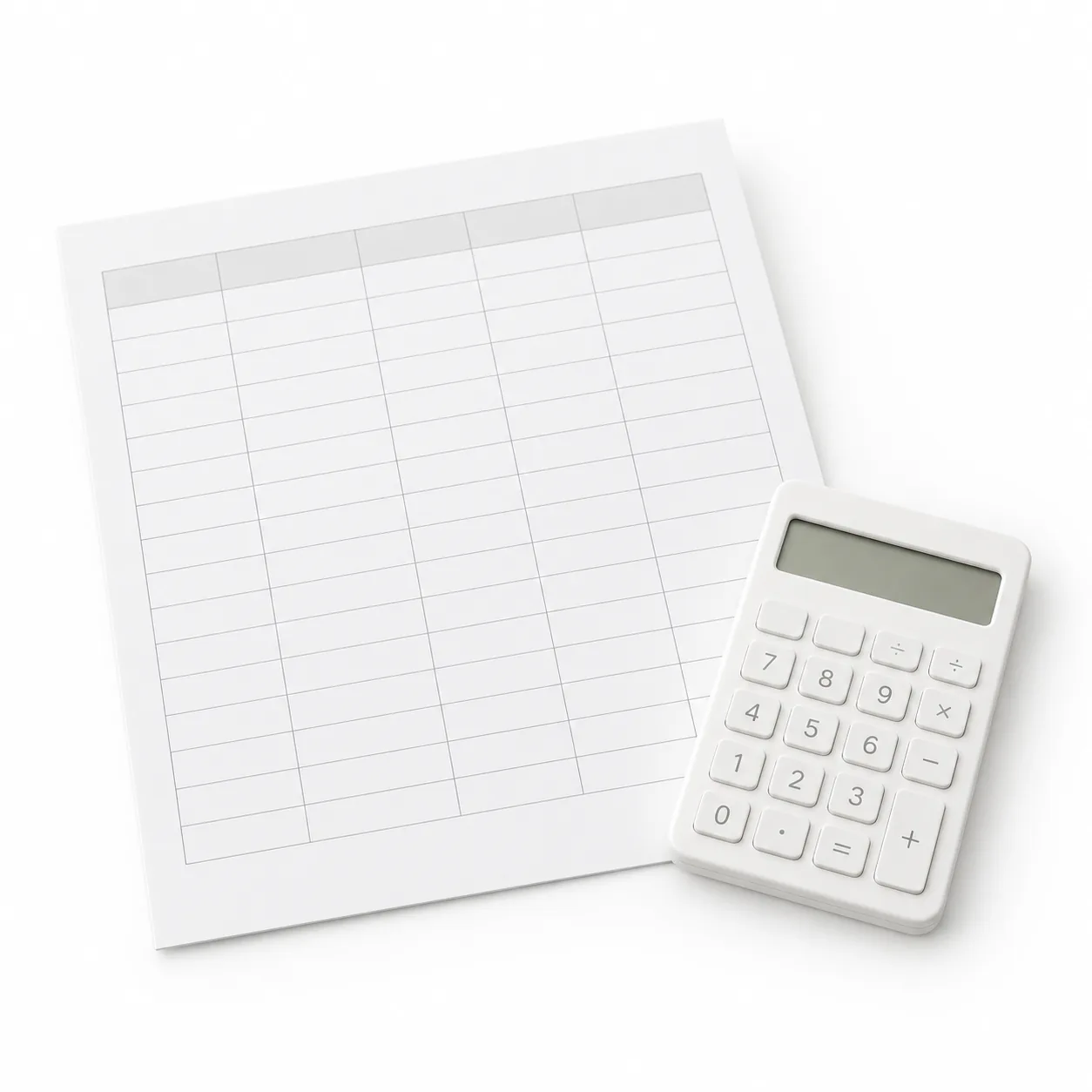 Budget sheet example